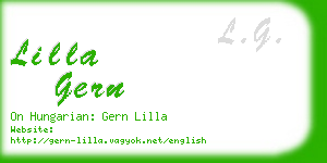 lilla gern business card